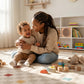 Neutral Checkered Kids Area Rug - image 3
