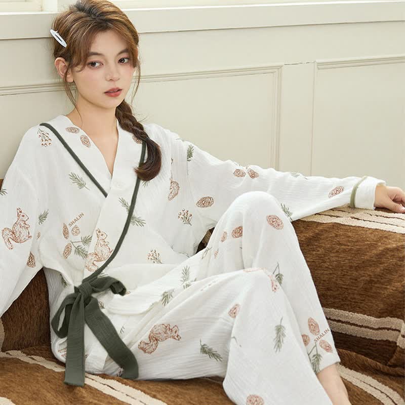 Woodland Squirrel & Acorn Loungewear Set - image 2