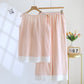 Solid Cotton Gauze Lace Loungewear Set - image 3