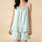 Soft Gingham Cotton Ruffle Loungewear Set - image 8