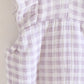 Ruffle Sleeve Gingham Cotton Pajama Set - image 6
