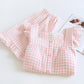Ruffle Sleeve Gingham Cotton Pajama Set - image 18