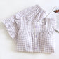 Ruffle Sleeve Gingham Cotton Pajama Set - image 5