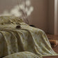 Artistic Vintage Rose Cotton Gauze Quilt - image 8
