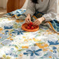 Bright Floral Cotton Gauze Quilt Blanket - image 6