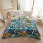 Bright Floral Cotton Gauze Quilt Blanket - image 2