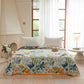 Bright Floral Cotton Gauze Quilt Blanket - image 3