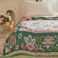 Bohemian Border Floral Cotton Quilt Blanket - image 6