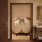 Retro Horse Pattern Linen Doorway Curtain - image 1