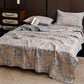 Vintage Floral Three-Layer Cotton Gauze Quilt - image 1