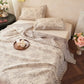 Floral Checkerboard Cotton Gauze Quilt Blanket - image 2