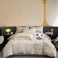 Luxury Peony Embroidered Cotton Bedding Set(4PCS) - image 5