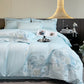Luxury Peony Embroidered Cotton Bedding Set(4PCS) - image 2
