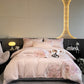 Luxury Peony Embroidered Cotton Bedding Set(4PCS) - image 12