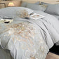 Luxury Peony Embroidered Cotton Bedding Set(4PCS) - image 6