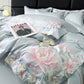 Floral & Butterfly Embroidered Cotton Bedding Set(4PCS) - image 6
