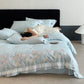 Tulip Embroidery Ruffled Lace Cotton Bedding(4PCS) - image 14