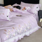 Tulip Embroidery Ruffled Lace Cotton Bedding(4PCS) - image 18