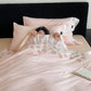 Tulip Embroidery Ruffled Lace Cotton Bedding(4PCS) - image 11