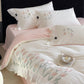Tulip Embroidery Ruffled Lace Cotton Bedding(4PCS) - image 4