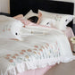 Tulip Embroidery Ruffled Lace Cotton Bedding(4PCS) - image 3
