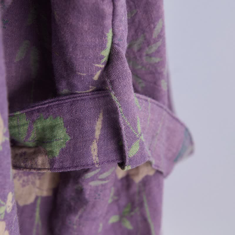 Garden Floral Organic Cotton Kimono Robe - image 6