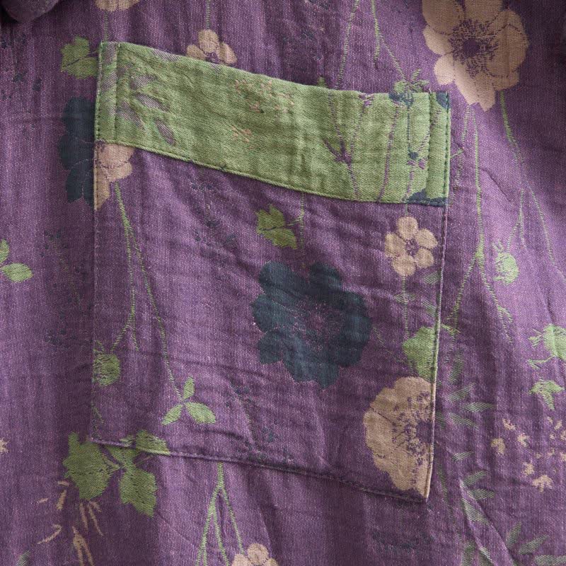 Garden Floral Organic Cotton Kimono Robe - image 3