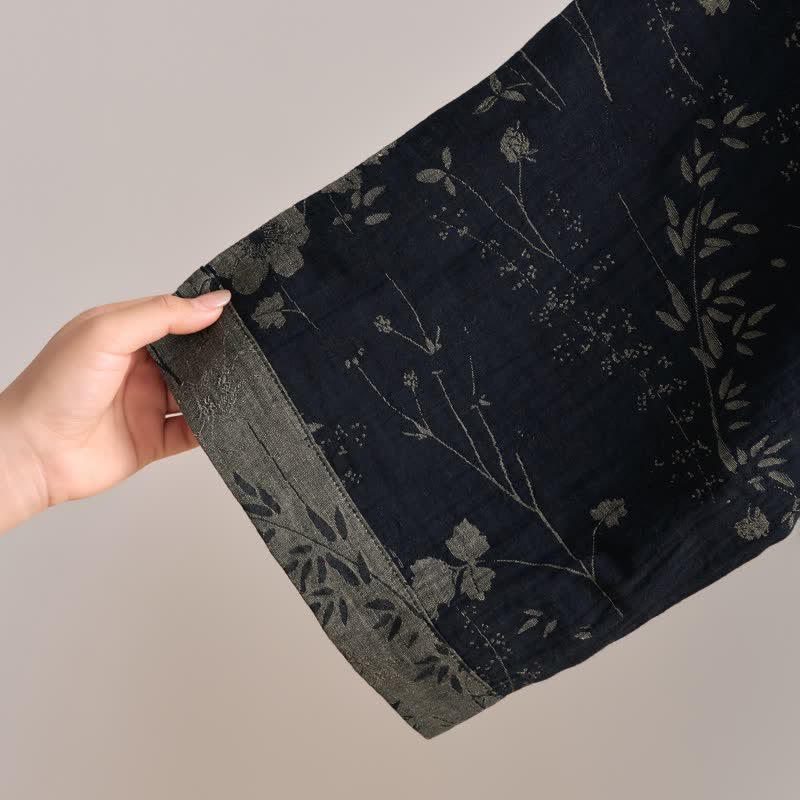 Garden Floral Organic Cotton Kimono Robe - image 16