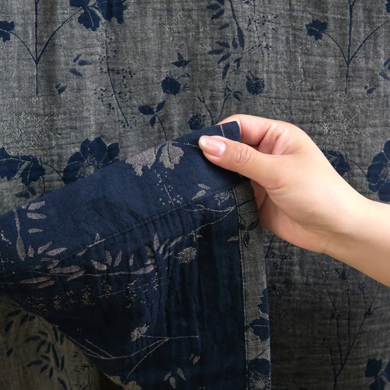 Garden Floral Organic Cotton Kimono Robe - image 29