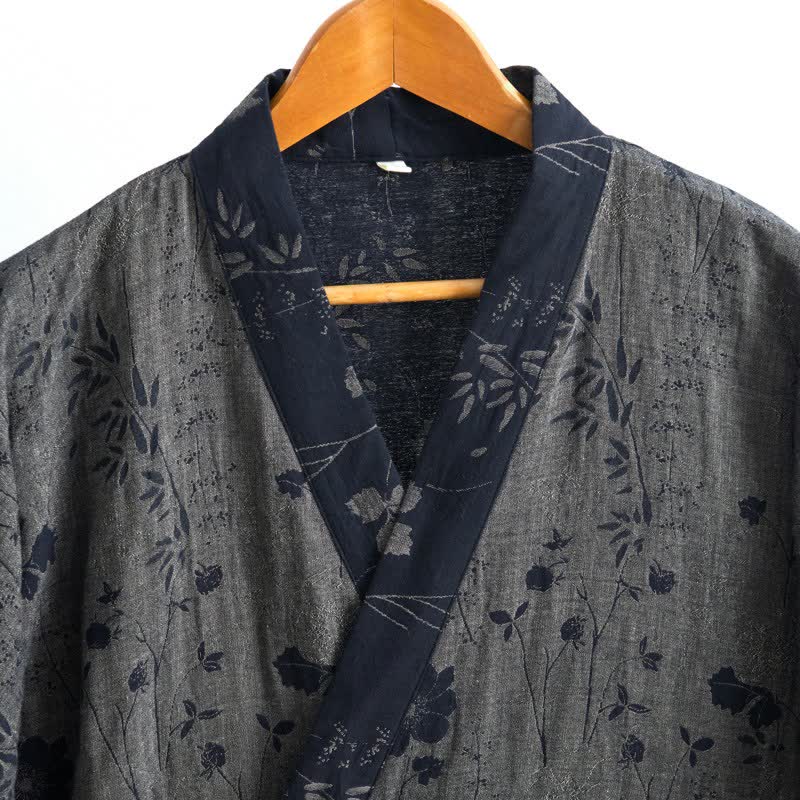 Garden Floral Organic Cotton Kimono Robe - image 25
