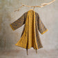 Yellow Floral Cotton Gauze Kimono Robe - image 2