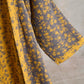 Yellow Floral Cotton Gauze Kimono Robe - image 5