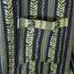 Leaf Striped Cotton Gauze Kimono Robe - image 6