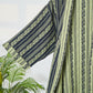 Leaf Striped Cotton Gauze Kimono Robe - image 4