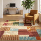 Modern Striped Patchwork Area Rug - image 1