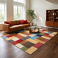 Striped Patchwork Geometric Area Rug - image 2