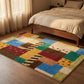 Retro Patchwork Star Dot Area Rug - image 3