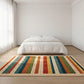 Colorful Tribal Stripe Area Rug - image 2