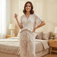 Lavender Floral Ruffle Sleeve Loungewear Set - image 2
