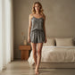 Floral Cotton Ruffle Cami Pajama Set - image 3