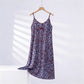 Leopard Print Lace Trim Nightgown - Blue - XXXL - image 3
