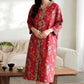 Vintage Floral Cotton Gauze Lounge Dress - image 6