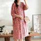 Vintage Floral Cotton Gauze Lounge Dress - image 2
