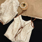Beige Bow Detail Cami Lounge Set - image 4