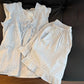 French Dot Ruffle Sleeveless Women's Pajamas - image 4