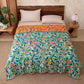 Ownkoti Vintage Botanical Fringed Reversible Gauze Quilt - Green - Queen - image 0