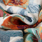 Vintage Tropical Floral  Reversible Gauze Quilt - image 3
