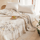 Ownkoti Oriental Peony Jacquard Reversible Gauze Quilt - image 2