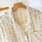 Colorful Stripe Check Cotton Matching Pajamas - image 10