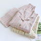 Colorful Stripe Check Cotton Matching Pajamas - image 6